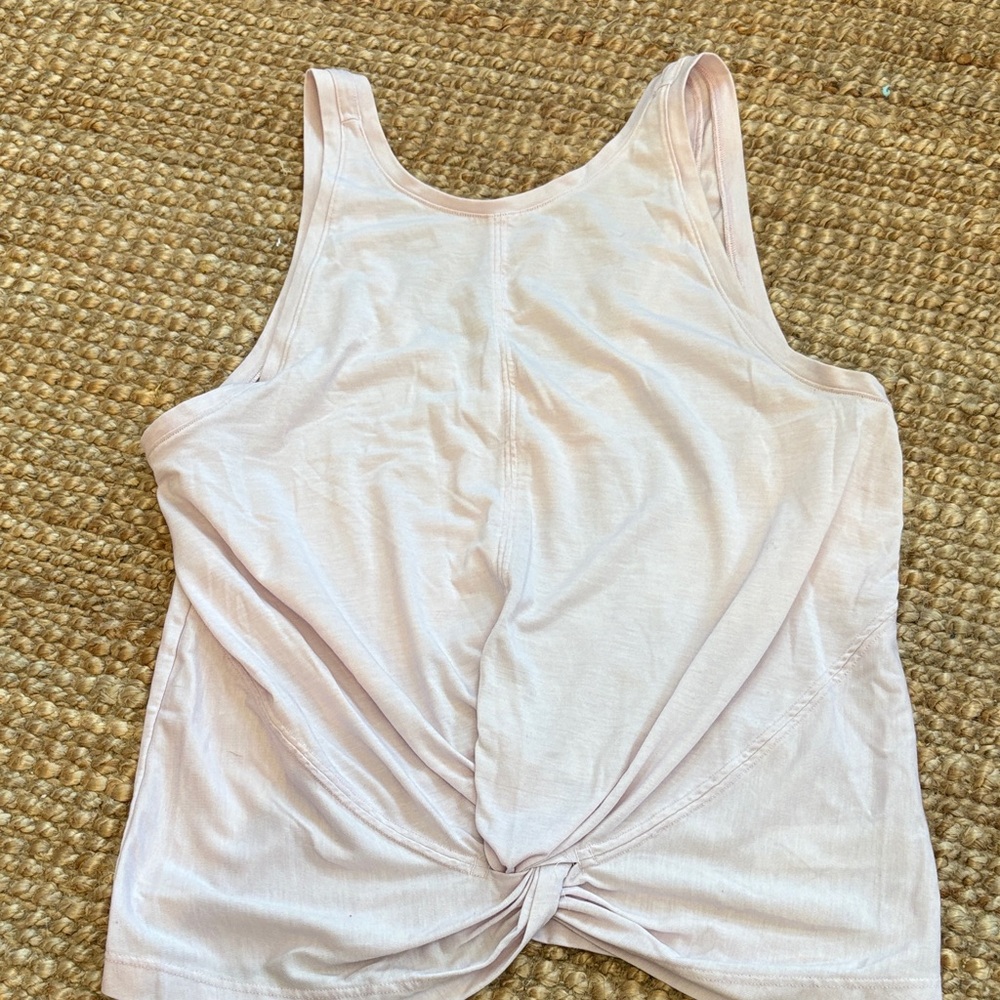 Athleta Light Pink Twist Front Tank Top